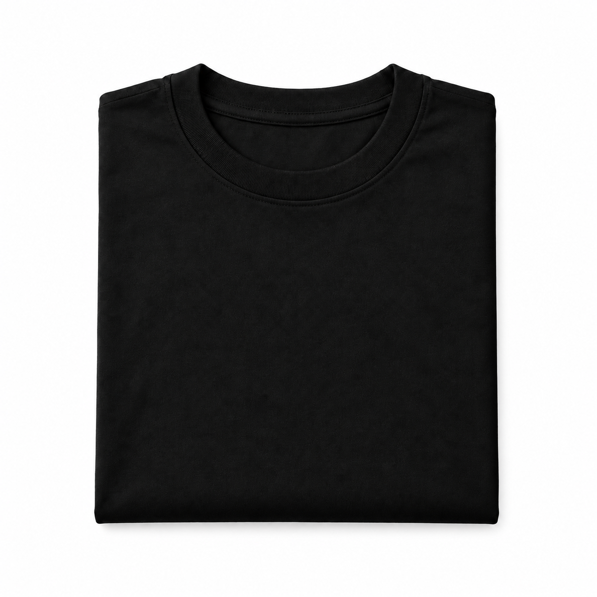 Folded black men's cooling T-shirt